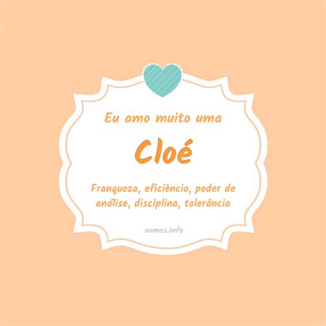 Significado do nome Cloé 